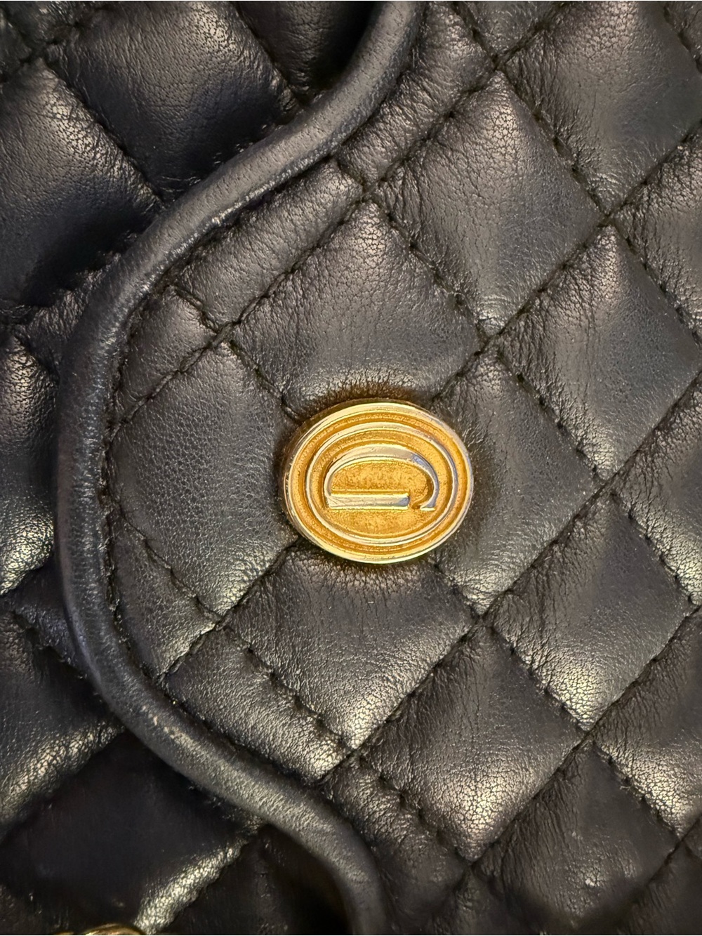 Vintage Ganson Leather Quilted Flap Bag - Picture 5 of 8